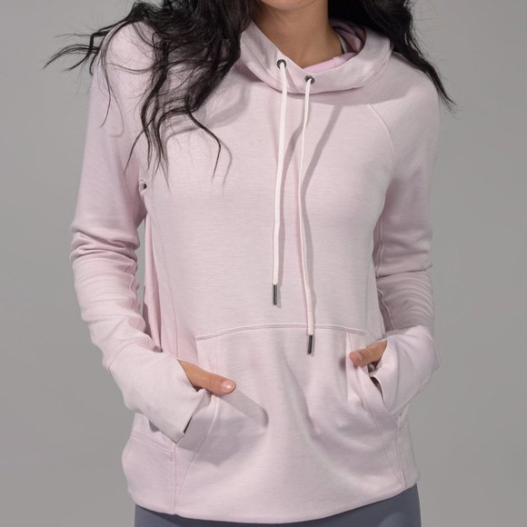 90 Degree By Reflex Tops - 90 Degree by Reflex Long Sleeve Cowl Neck Hoodie